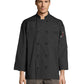 Unisex Reinforced Bar Tacking Chef Coat - 0427 - Black