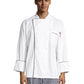 Unisex Reinforced Bar Tacking Chef Coat - 0432 - White/Black