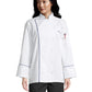 Unisex Reinforced Bar Tacking Chef Coat - 0432 - White/Royal
