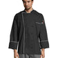Unisex Reinforced Bar Tacking Chef Coat - 0432 - Black/White