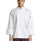 Unisex Reinforced Bar Tacking Chef Coat - 0440C - White