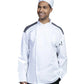 Unisex 2-Pocket Capri Chef Coat - 0708HC - White