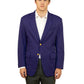 Men's 6-Pocket Single-Breasted Blazer - 1000 - Purple