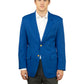 Men's 6-Pocket Single-Breasted Blazer - 1000 - Royal