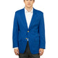Men's 6-Pocket Single-Breasted Blazer - 1000C - Royal