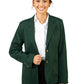 Women's 6-Pocket Single-Breasted Blazer - 2000 - Hunter Green