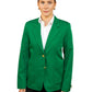 Women's 6-Pocket Single-Breasted Blazer - 2000 - Kelly