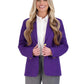 Women's 6-Pocket Single-Breasted Blazer - 2000 - Purple
