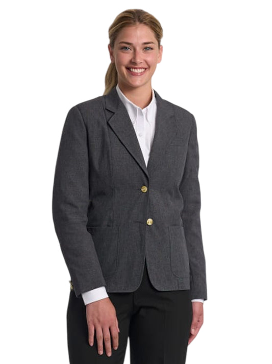 Women's 6-Pocket Single-Breasted Blazer - 2000C - Grey
