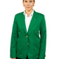 Women's 6-Pocket Single-Breasted Blazer - 2000C - Kelly
