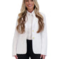 Women's 6-Pocket Single-Breasted White Blazer - 2000W - White