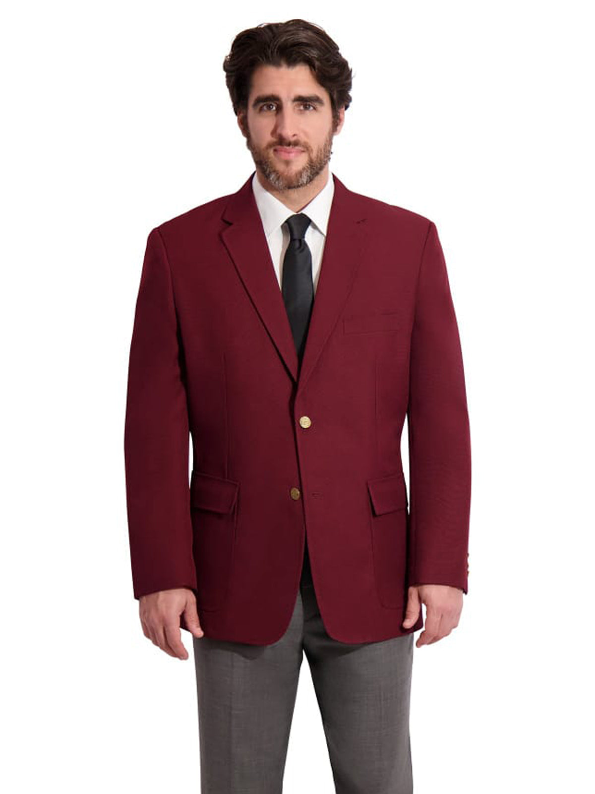 Men's Classic Corporate Blazer - 2011C - Burgundy