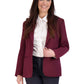 Women's Single Breasted Blazer - 2050 - Burgundy