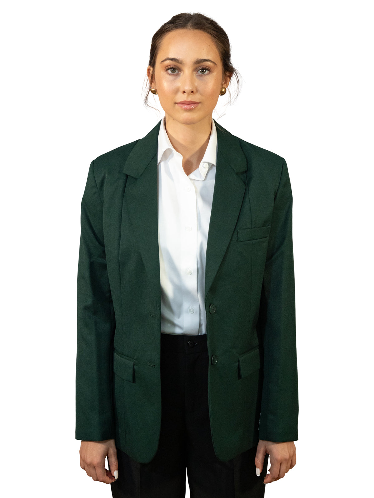 Women's Single Breasted Blazer - 2050 - Hunter Green