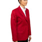 Women's Single Breasted Blazer - 2050 - Red