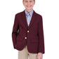 Boy's Two-Button UltraLux 100% Polyester Blazer - 3000C - Burgundy