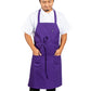 Unisex Pencil Pocket Apron - 3004 - Purple