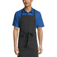 Unisex Sliding Adjustable Neck Apron - 3018 - Black/White Pinstripe