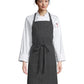 Unisex Sliding Adjustable Neck Apron - 3018 - Grey Triple Pin Stripe