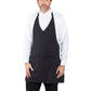 Unisex 2-Pocket Formal V-Neck Apron - 3041 - Pinstripe