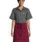Unisex Two-Section Patch Pocket Apron - 3056 - Burgundy