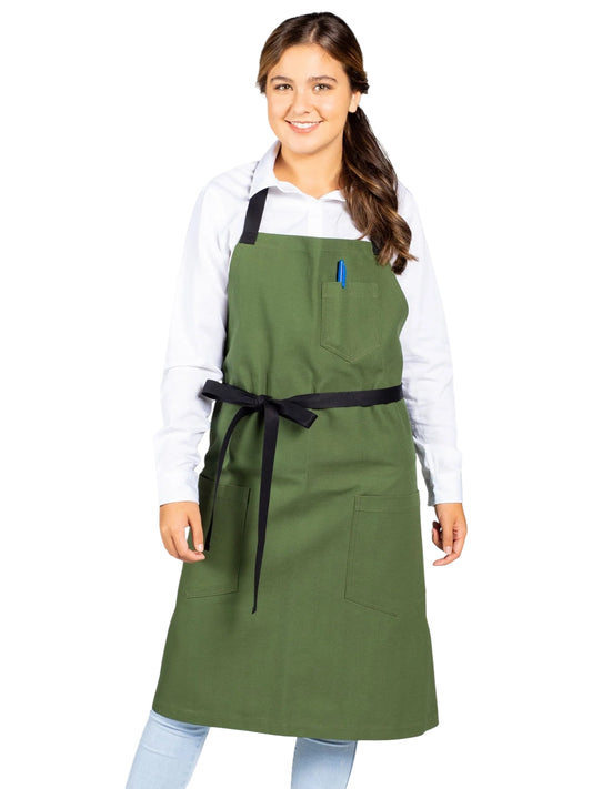 Unisex Apron - 3116 - Sea Green Canvas
