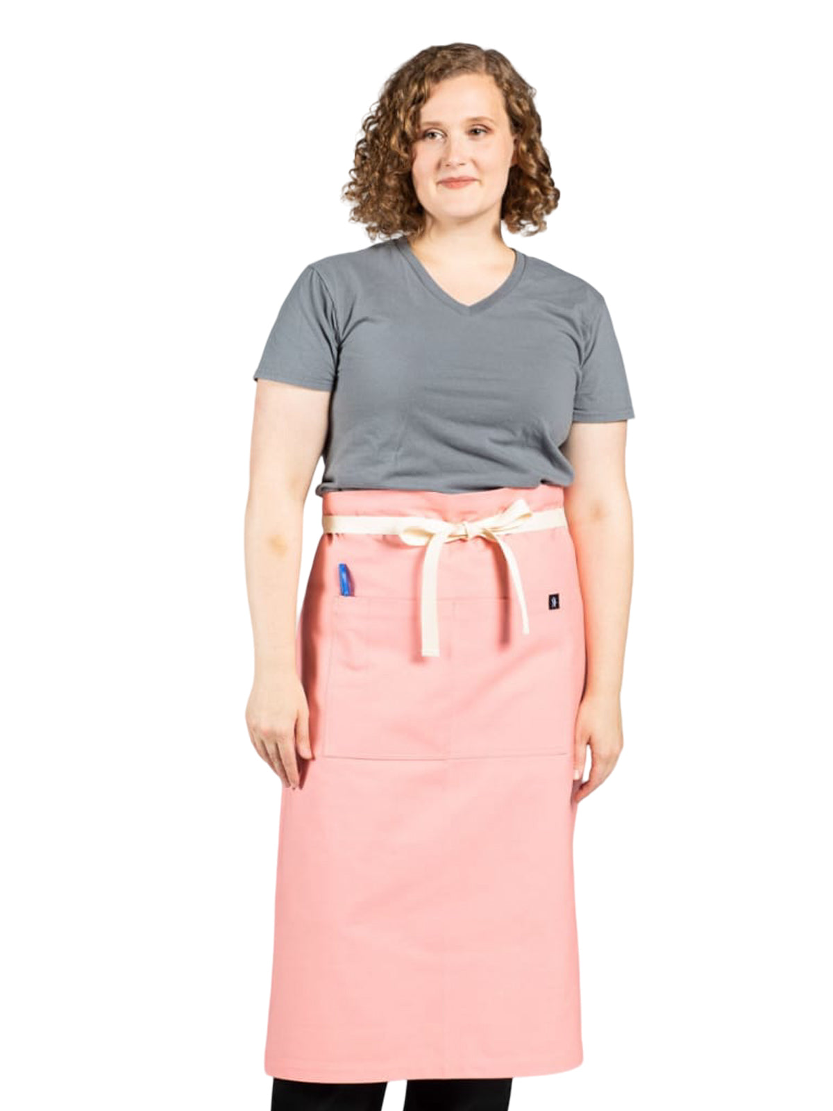 Unisex Apron - 3119 - Coral Pink Canvas