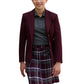 Girl's Two-Button UltraLux 100% Polyester Blazer - 4000C - Burgundy