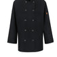 Women's Long-Sleeve 28.5" Chef Coat with OilBlok + MIMIX™ - 041X - Black