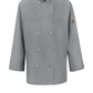 Women's Long-Sleeve 28.5" Chef Coat with OilBlok + MIMIX™ - 041X - Grey