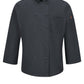 Men's Ten-Button 25" Chef Coat with OilBlok + MIMIX™ - 042X - Charcoal