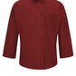 Men's Ten-Button 25" Chef Coat with OilBlok + MIMIX™ - 042X - Fireball Red