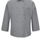 Men's Ten-Button 25" Chef Coat with OilBlok + MIMIX™ - 042X - Grey