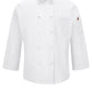 Men's Ten-Button 25" Chef Coat with OilBlok + MIMIX™ - 042X - White