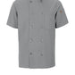 Men's Short Sleeve 29.5" Chef Coat with OilBlok + MIMIX™ - 046X - Grey