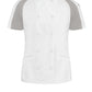 Women's Airflow Raglan Chef Coat with OilBlok - 051W - White with White/Gray Mesh
