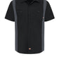 Men's Industrial Color Block Short-Sleeve Shirt - 24 - Black/Dark Charcoal