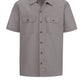 Men's Short-Sleeve Traditional Work Shirt - 2574 - Silver Gray