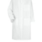 Unisex Gripper-Front Interior Chest Pocket 44.75" Butcher Frock - 4004 - White