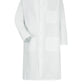 Unisex Gripper-Front Exterior Chest Pocket 44.75" Butcher Frock - 4016 - White