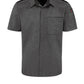 Men's Airflow Cook Shirt with OilBlok - 502M - Charcoal Heather With Charcoal/ Black Mesh