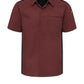 Men's Airflow Cook Shirt with OilBlok - 502M - Merlot Heather With Black Mesh