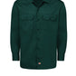 Men's Long Sleeve Traditional Work Shirt - 5574 - Hunter Green