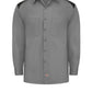 Men's Long Sleeve Performance Shirt - 6605 - Smoke/Black