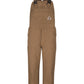 Men's Heavyweight Flame-Resistant Knee Zip Bib Overall - BLF6 - Brown Duck