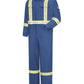 Men's Lightweight Cooltouch Flame-Resistant Coverall with Reflective Trim - CMBC - Royal Blue