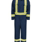 Men's Midweight Nomex Flame-Resistant Reflective Premium Coverall - CNBC - Navy