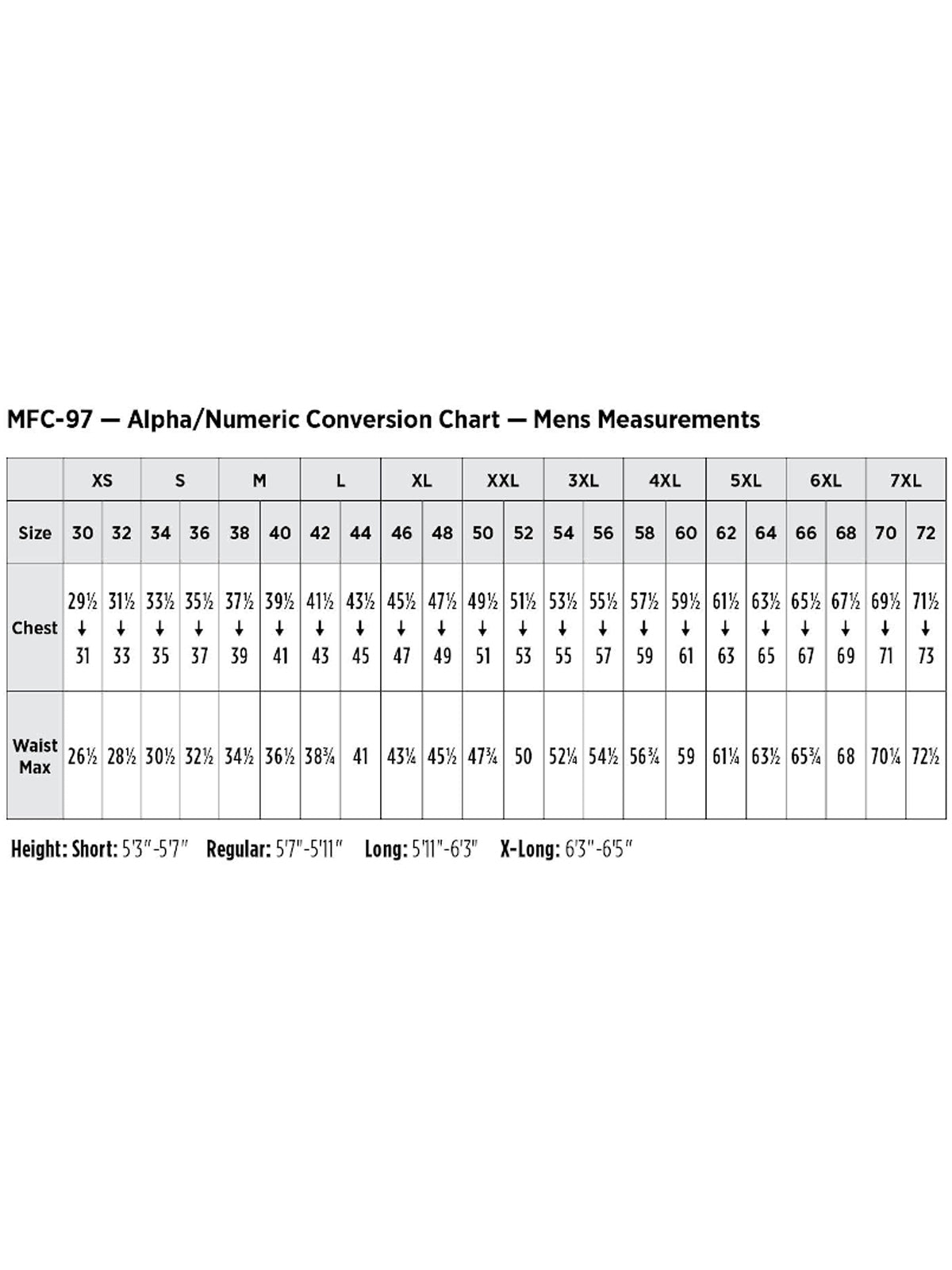 SIZECHART