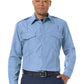Men's Classic Long Sleeve Fire Chief Shirt - FSC0 - Light Blue