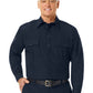 Men's Classic Long Sleeve Fire Officer Shirt - FSE0 - Midnight Navy